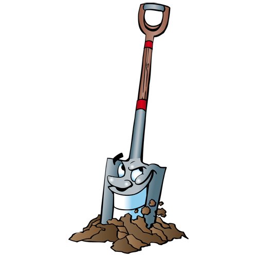 Лопата с глазами