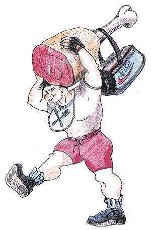 Гантели карикатура