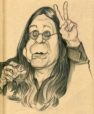 Оззи Осборн шарж