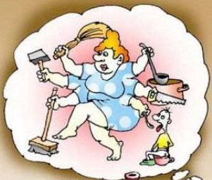 Многорукая бабушка