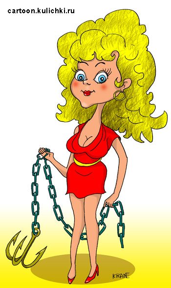 Шарж красивая девушка