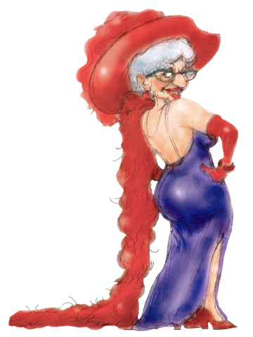 Смешные рисунки женщин в возрасте