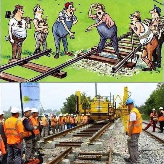 Карикатуры на железные дороги