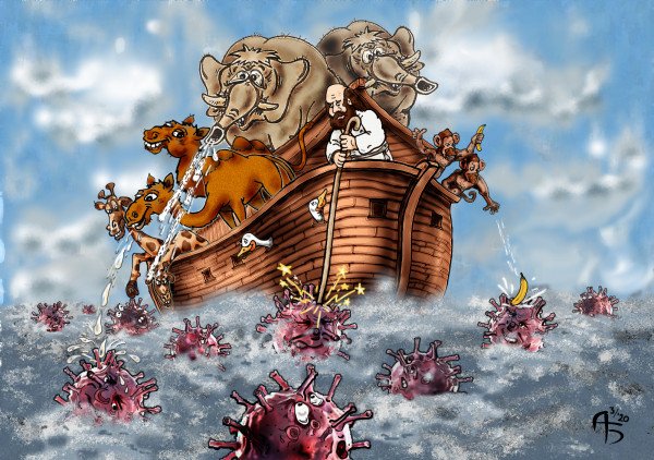 Ноев Ковчег карикатура