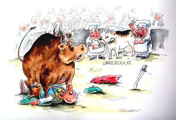 Бой Быков карикатура