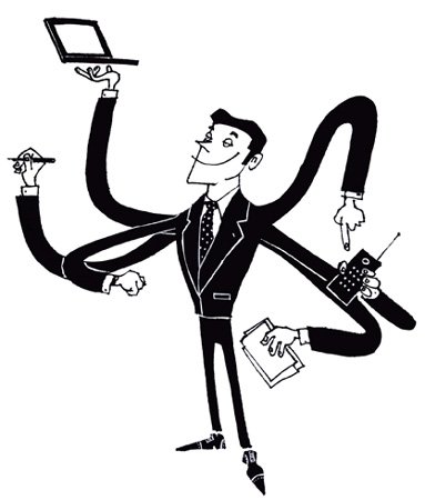 Многорукий человек