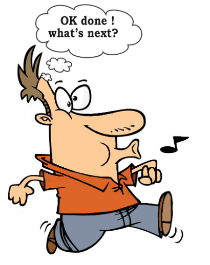 Мультяшный человек свистит