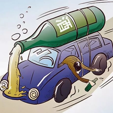 Пьяный за рулем карикатура