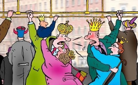 Часы-пик карикатура