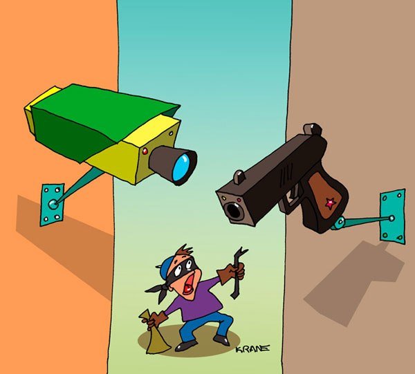 Видеонаблюдение прикол