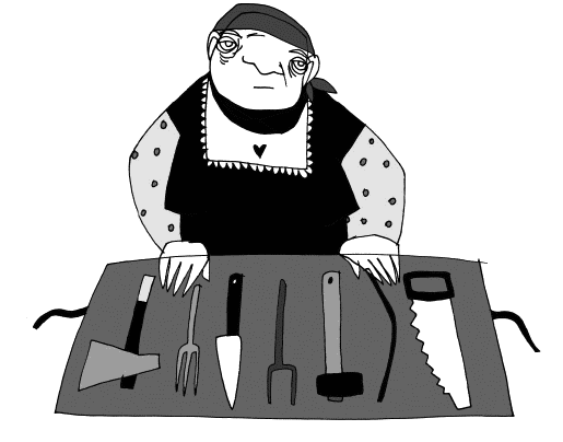 Консьержка иллюстрация