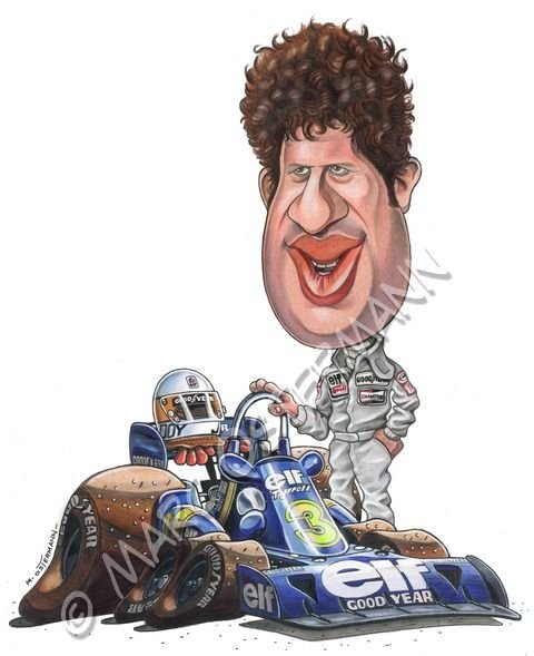Карикатура водителя Шумахер