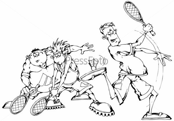 Бадминтон анимашки