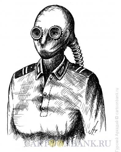 Человечек в противогазе