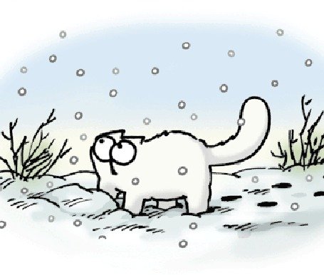 Кот замерз рисунок