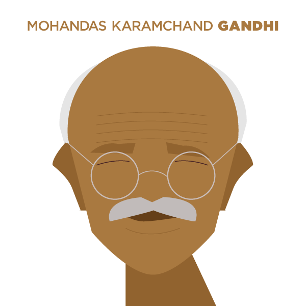 Карикатура Ганди крокодил