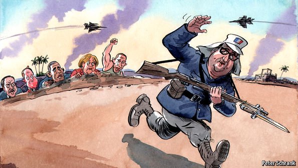 Карикатура немцев на Францию