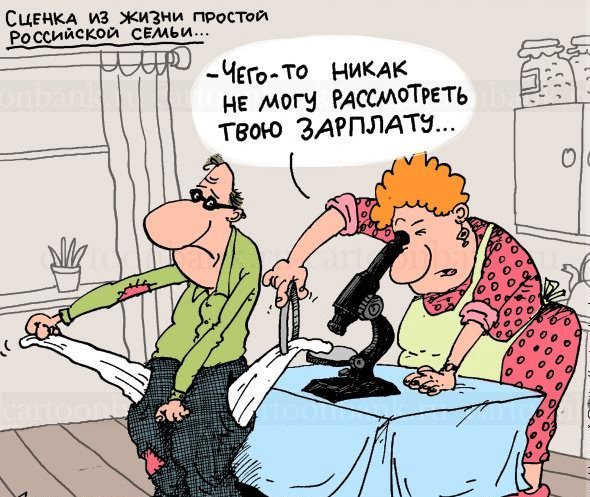 Средняя зарплата карикатура