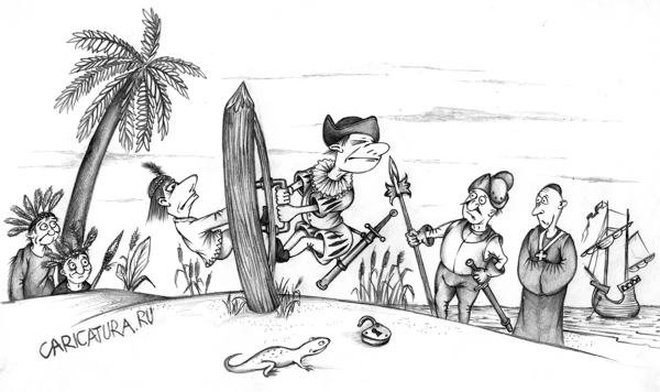 Христофор Колумб карикатура