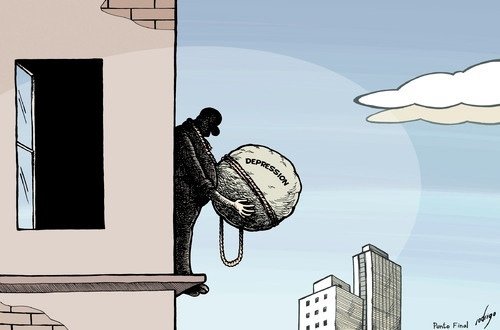 Самоубийство карикатура