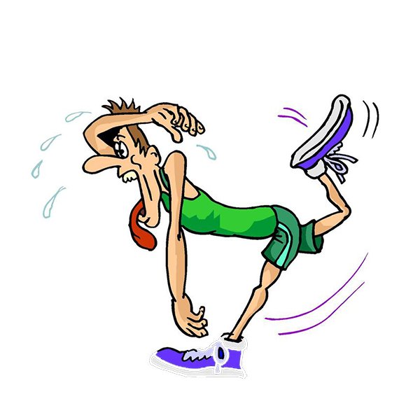 Бег карикатура юмор