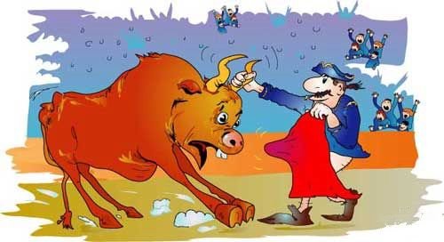 Год быка карикатура