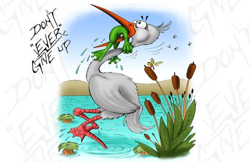 Цапля и лягушка