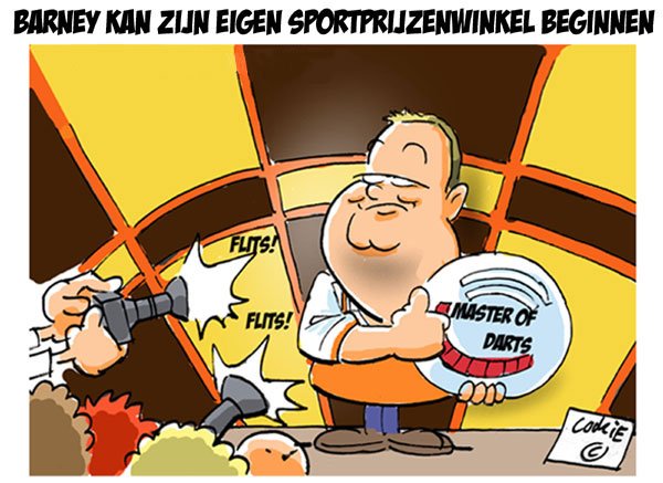 Мужчина и дартс карикатура