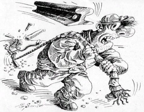 Металлисты-карикатуры железо