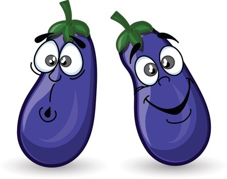 Улыбающийся баклажан