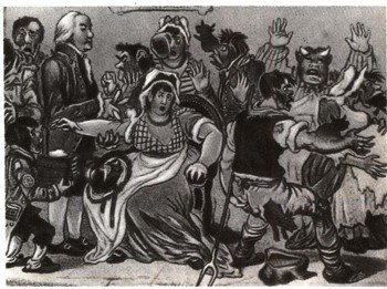 Карикатуры на прививки от оспы