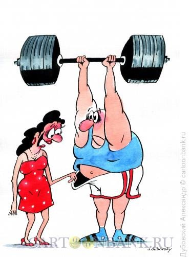 Штанга карикатура
