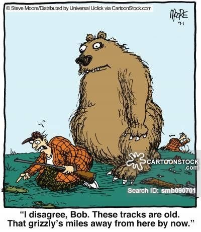 Медведь Гризли карикатура