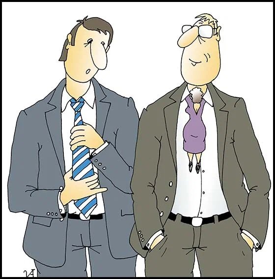 Галстук карикатура