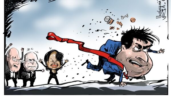 Цветная революция карикатура