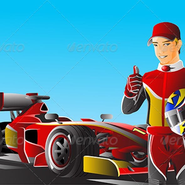 Гонщик мультяшный