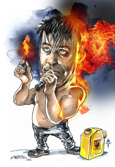 Тилль Линдеманн шарж