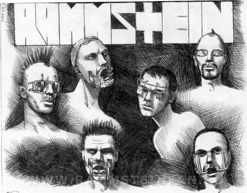 Группа Rammstein арты