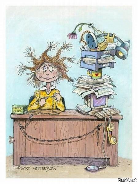 Секретарь карикатура