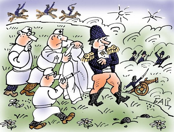 Санитары из психушки карикатура