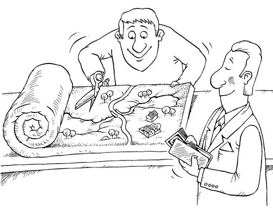 Разделение карикатура