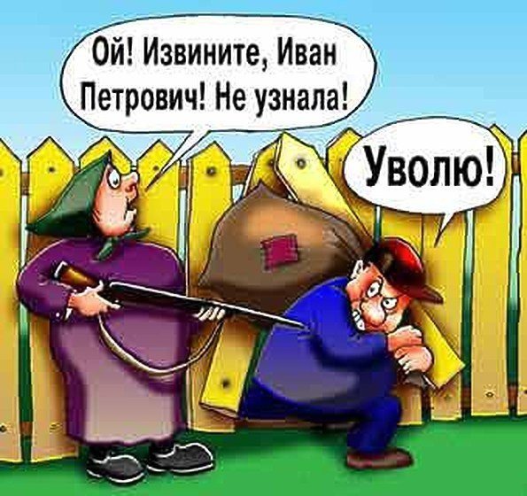 Охранник карикатура