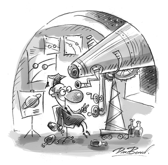 Карикатура астрономия