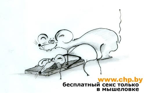 Мышь в мышеловке карикатура