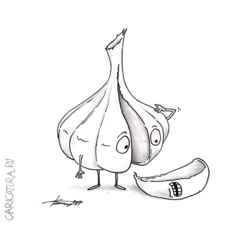 Чесночина карикатура