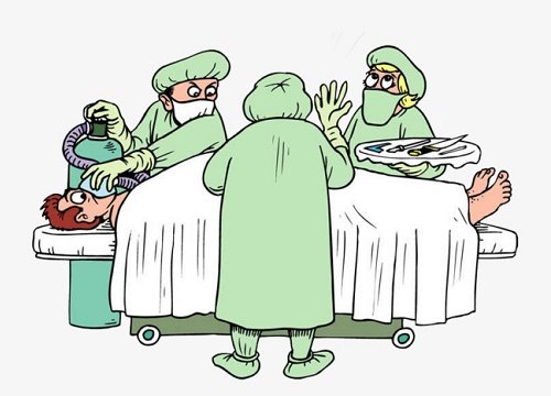 Хирург карикатура