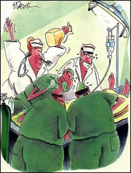 Карикатуры на пластическую хирургию