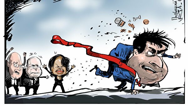 Цветная революция карикатура