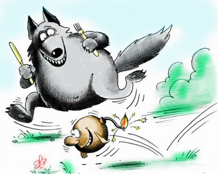 Анекдот про волка