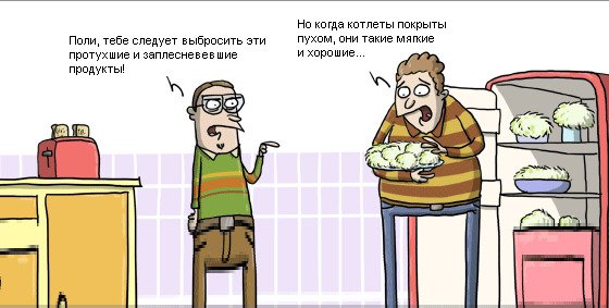 Шутки про испорченные продукты